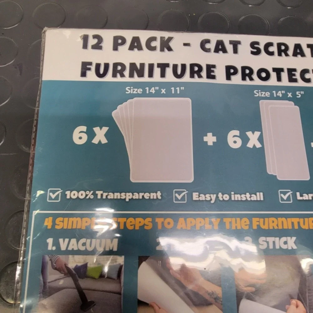 12 Pk Cat Scratch Furniture Protector By Fixzilla With Instructions New